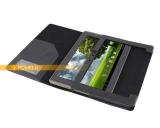 Asus Eee Pad TF101 Leather Case Cover Holder Triple fold Style Black 