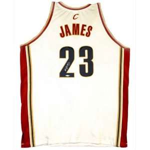  Lebron James Autographed Cleveland Cavaliers Home/White 