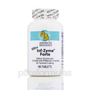  American Biologics Ultra Inf Zyme Forte 180 Tablets 