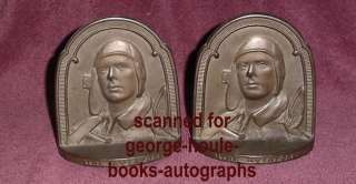CHARLES LINDBERGH~BOOKENDS~1929~THE AVIATOR  
