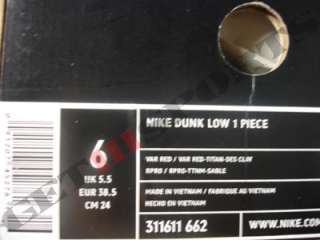 Nike Dunk Low 1 Piece Sole Collector Hawaii Size 6 New  