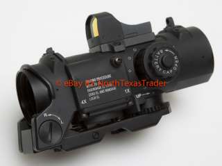 Elcan SpecterDR Style 4x Rifle Scope/Sight Airsoft with Red Dot  