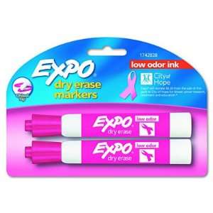  EXPO Pink Ribbon Low Odor Dry Erase Marker   2 per Pack 