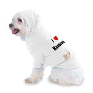  I Love/Heart Kameron Hooded T Shirt for Dog or Cat X Small 