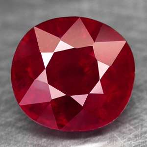 55cts OVAL PIGEON RED NATURAL RUBY  