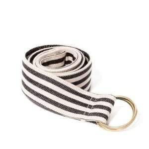   Tamara S231STR Black Stripe Sarah Belt in Black and Ivory Stripe Baby