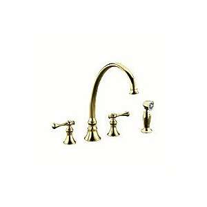  Kohler K 16111 4A Revival Kitchen Faucet, Plsh Brass: Home 