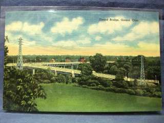 Old Postcard  Girard Bridge, Girard, Ohio  