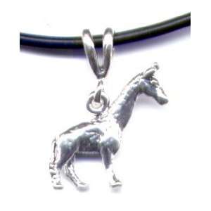  18 Black Giraffe Necklace Sterling Silver Jewelry 