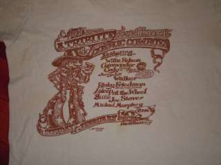   WILLIE NELSON & MORE COSMIC COWBOY BENEFIT CONCERT T SHIRT  