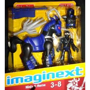  Imaginext Black Ninja and Horse Toys & Games
