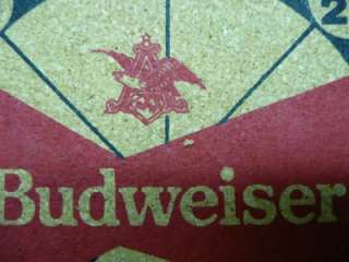   mini bud budweiser king of beers dart board for office or bar old 1991