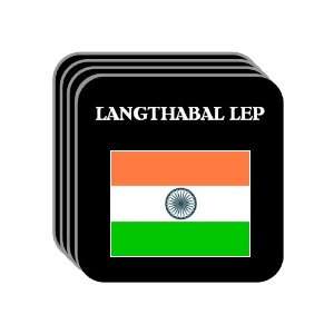  India   LANGTHABAL LEP Set of 4 Mini Mousepad Coasters 