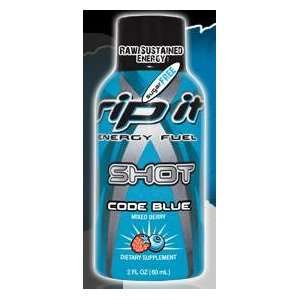 Rip It Energy Shot Code Blue Mixed Berry: Grocery & Gourmet Food