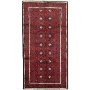   103 Red Persian Hand Knotted Wool Shiraz Rug