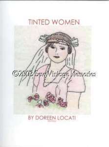 CD Tinted Women Hand Embroidery Crayon Art Quilt Book  