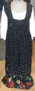 RJ Stevens Size S Polka Dot Dress 36 Bust 52 Long  