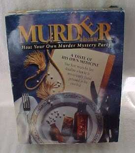 MURDER MYSTERY DINNER PARTY GAME A TASTE OF HIS OWN MEDICINE  
