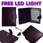   Purple Leather Cover Case  Kindle 4 4G 4th Generation  