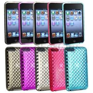   Gel Clear Hard Case Skin Cover Bundle For Apple iPod Touch 3G 3 2G 2