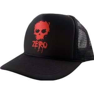  Zero Blood Skull Mesh Hat Adjustable Black Red Skate Hats 