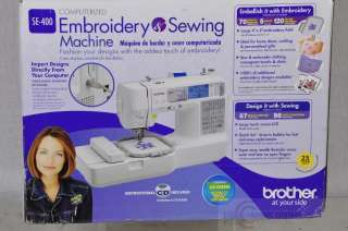 Brother SE400 Computerized Embroidery and Sewing Machine $899  