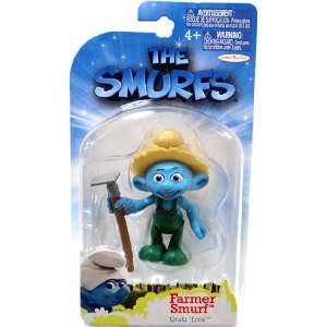    The Smurfs Movie Grab Ems Mini Figure Farmer Smurf: Toys & Games