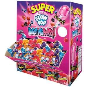 Charms Super Blow Pops, Bursting Berry, 100 Count Package  