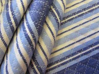 Thick blue stripe curtain upholstery fabric material  