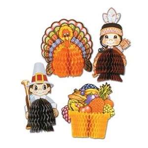  Thanksgiving Playmates Party Accessory (1 count) (4/Pkg 