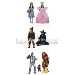  Wizard of Oz Stickers on Long Sheet 6 Small Characters 