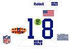 NFL Indianapolis full size helmet decals Colts Manning