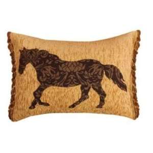  Horse Mosaic Rectangle Pillow by Manual Woodworkers 