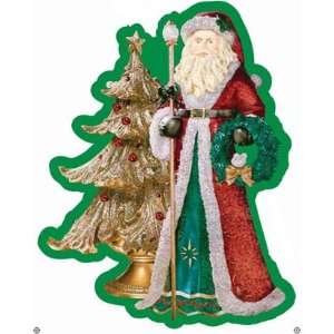 Old Saint Nick Glitter Cut Out Decoration Toys & Games