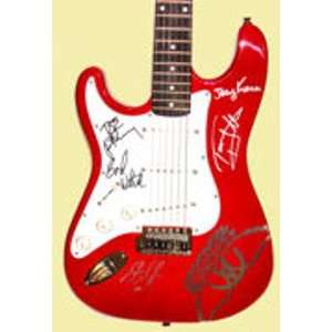    Aerosmith Autographed S101 Red Electric Guitar Musical Instruments