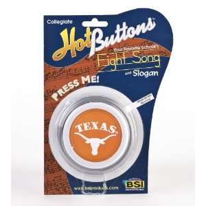  NCAA Texas Longhorns Hot Button: Sports & Outdoors
