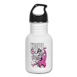  Kids Water Bottle Cancer Hope for a Cure   Pink Ribbon 