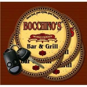  BOCCHINOS Family Name Bar & Grill Coasters Kitchen 