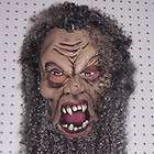 monster demon crazy guy man mask with hair halloween costume