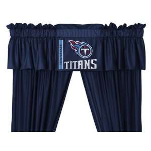  Tennessee Titans NFL Team Logo Valance And Drapery Set 