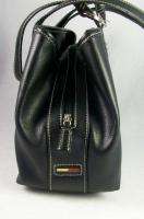 Black Tommy Hilfiger Double Strap Handbag  