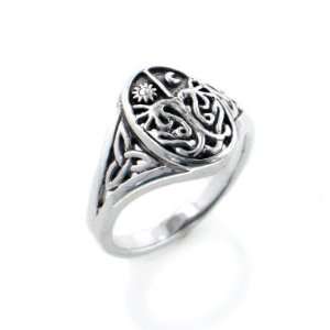   with Sun and Moon Sterling Silver Ring Size 6(Sizes 3,4,5,6,7,8,9,10