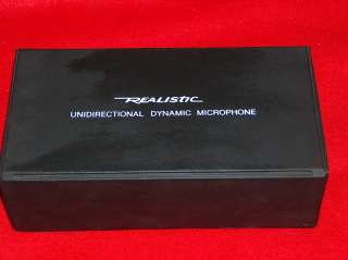Realistic HighBall Unidirectional Dynamic Microphone, Case+12 XLR 