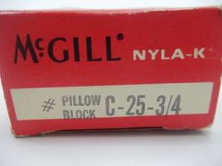 McGill C 25 3/4 Pillow Block Bearing NICE  