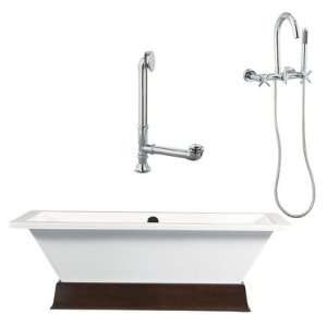  Tella 67 Contemporary Tub and Wall Mount Faucet with 
