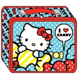   : Hello Kitty I Love Candy Metal Lunch Box SANLB0012: Office Products