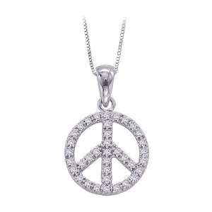  Sterling Silver 1/4 (.25) ct GH Diamond Pendant Jewelry