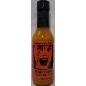 Tejas Tears Habanero Chile Hot Sauce: Grocery & Gourmet Food