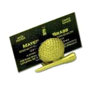    Mayer Mill Brass Golf Ball & Tee Card Holder 