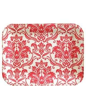  Vietri Damask Col Red/Cream Tray